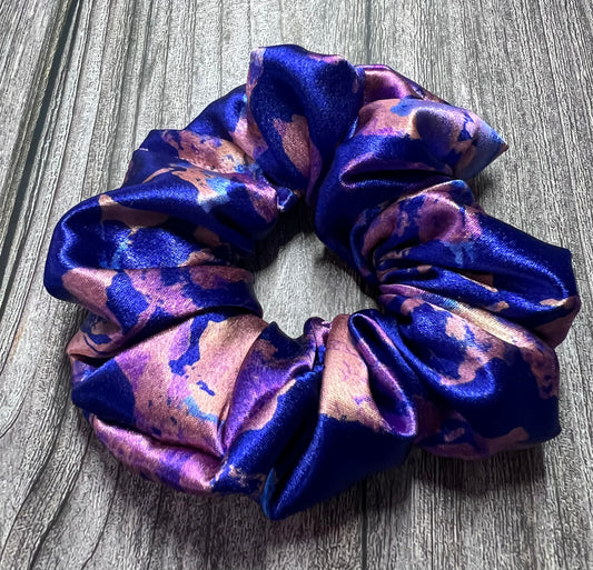 Purple Paradise Satin Scrunchie