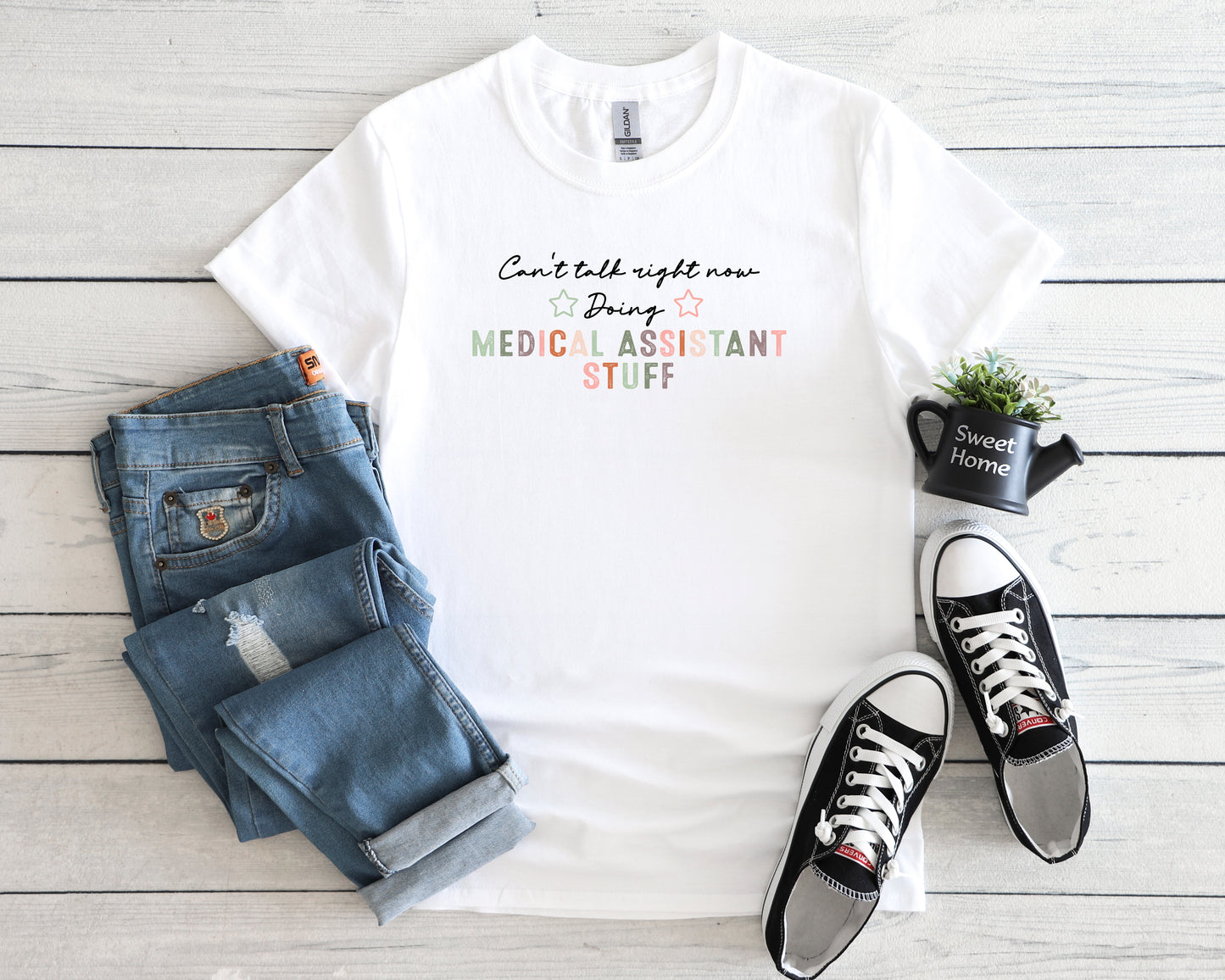 Medical Assistant Care is Beautiful Graphic T