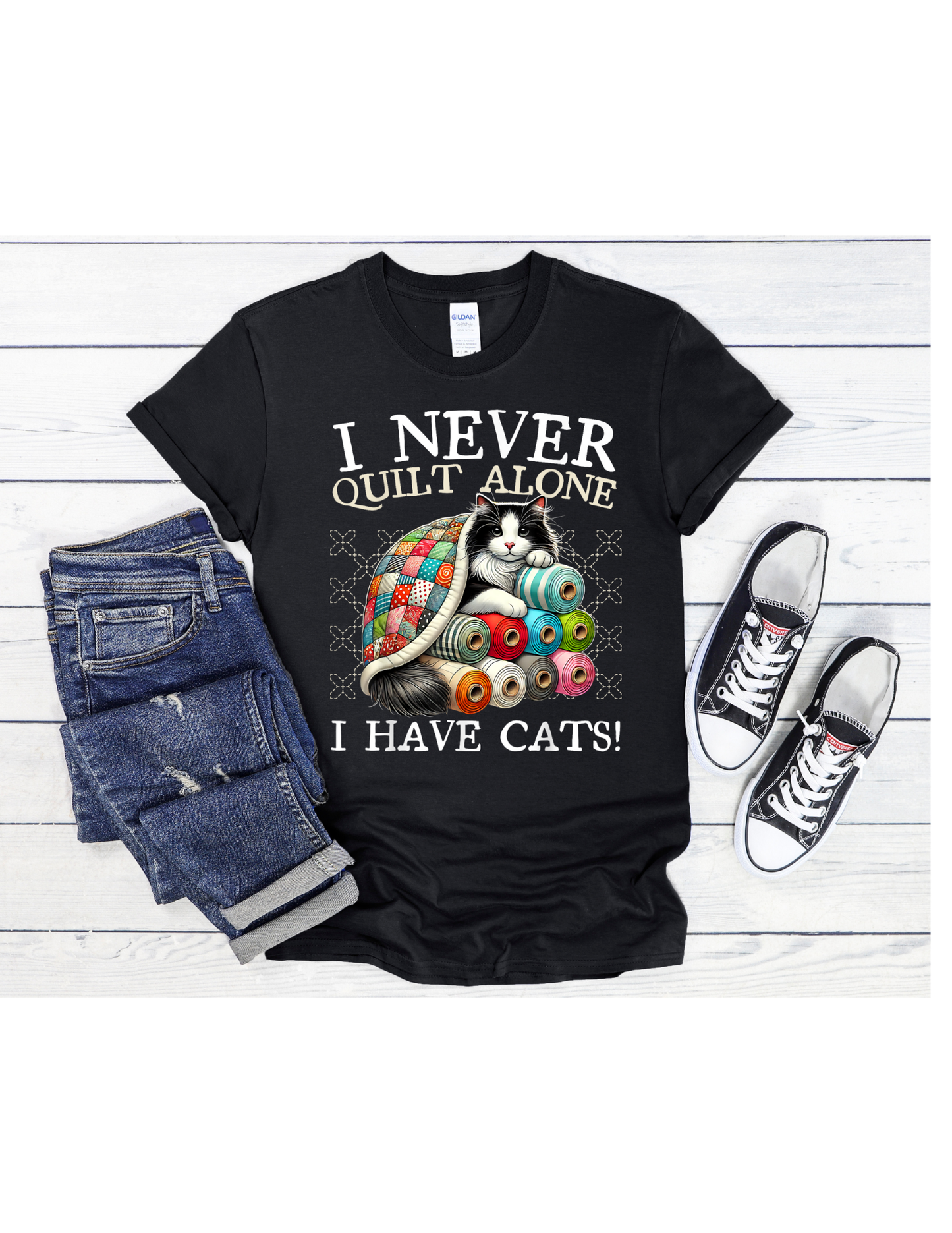 Cats & Quilts Graphic T