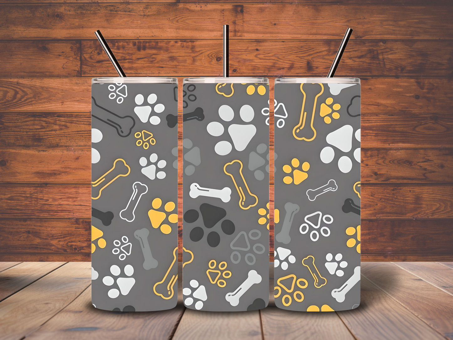 Dog Paw Print 20 oz Tumbler