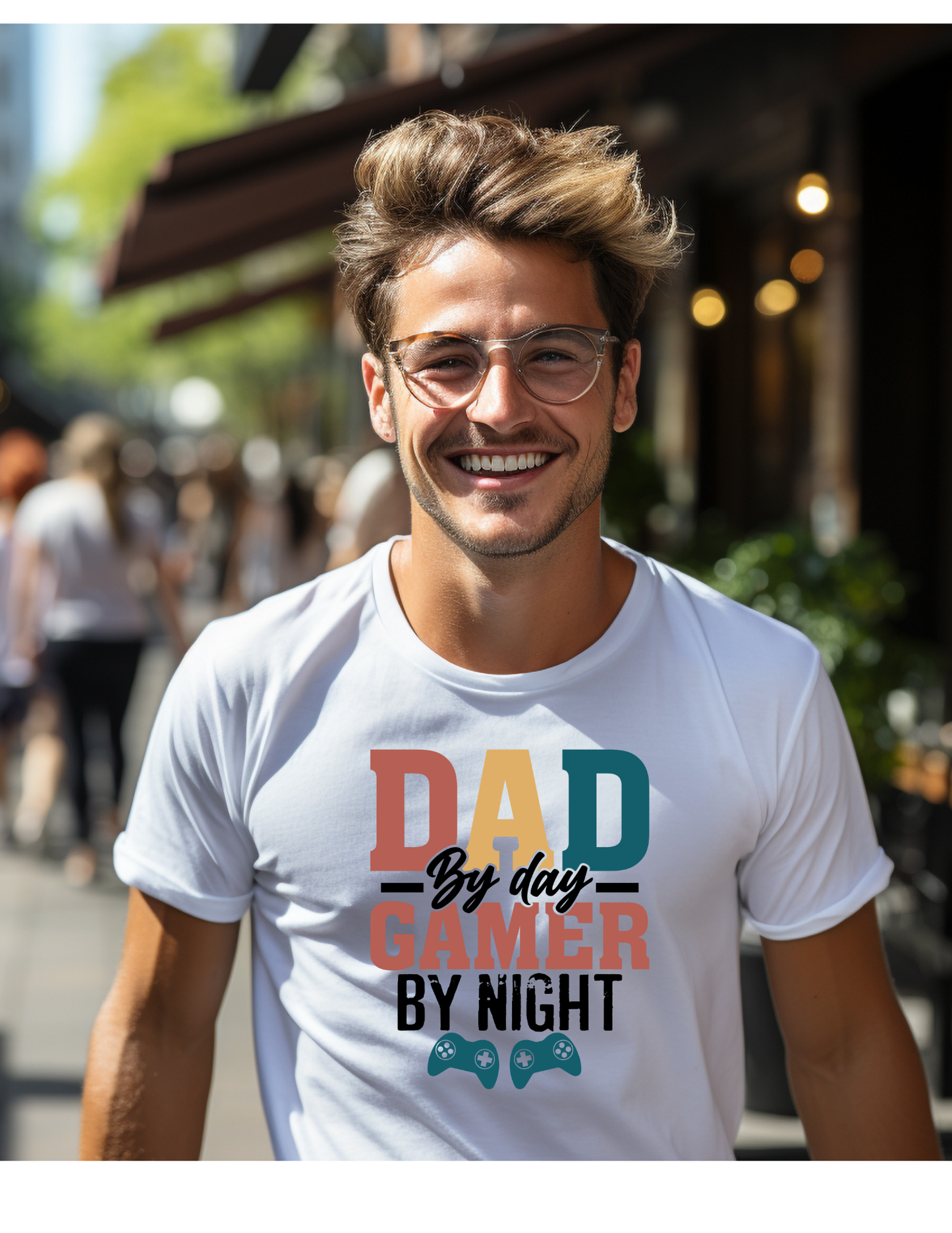 Dad Gamer Graphic T-Adult
