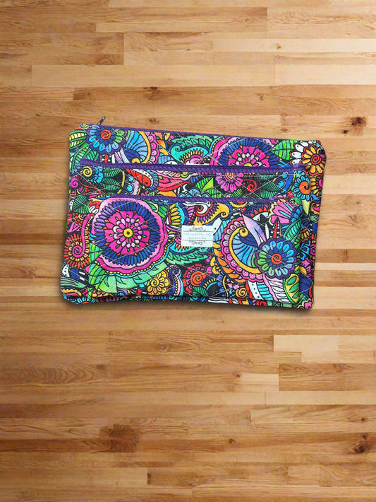 Mosiac Handmade Quilted Zipper Pouch