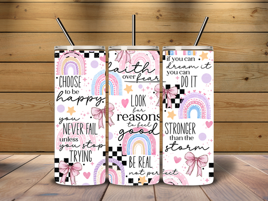 Faith Over Fear 20 oz Tumbler