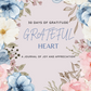 Grateful Heart-30 day-Gratitude Journal Instant Digital Download