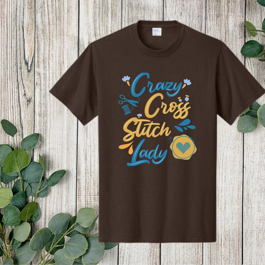 Crazy Cross Stitch Lady