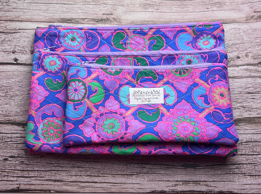 Mandala Handmade Quilted Zipper Pouches