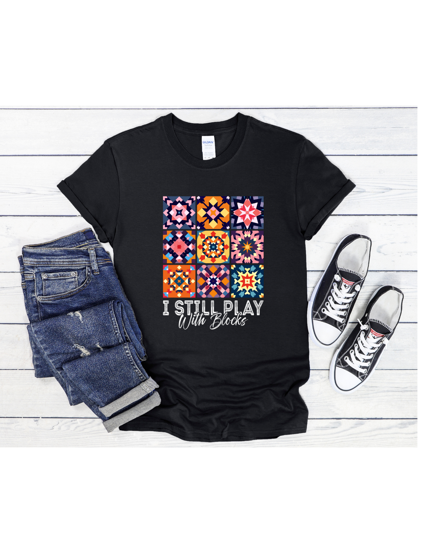 I Play with Blocks #7 Graphic T