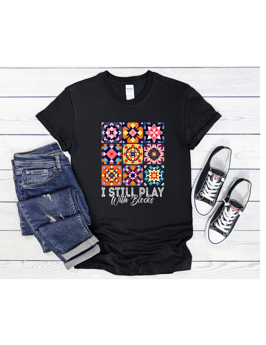 I Play with Blocks #7 Graphic T