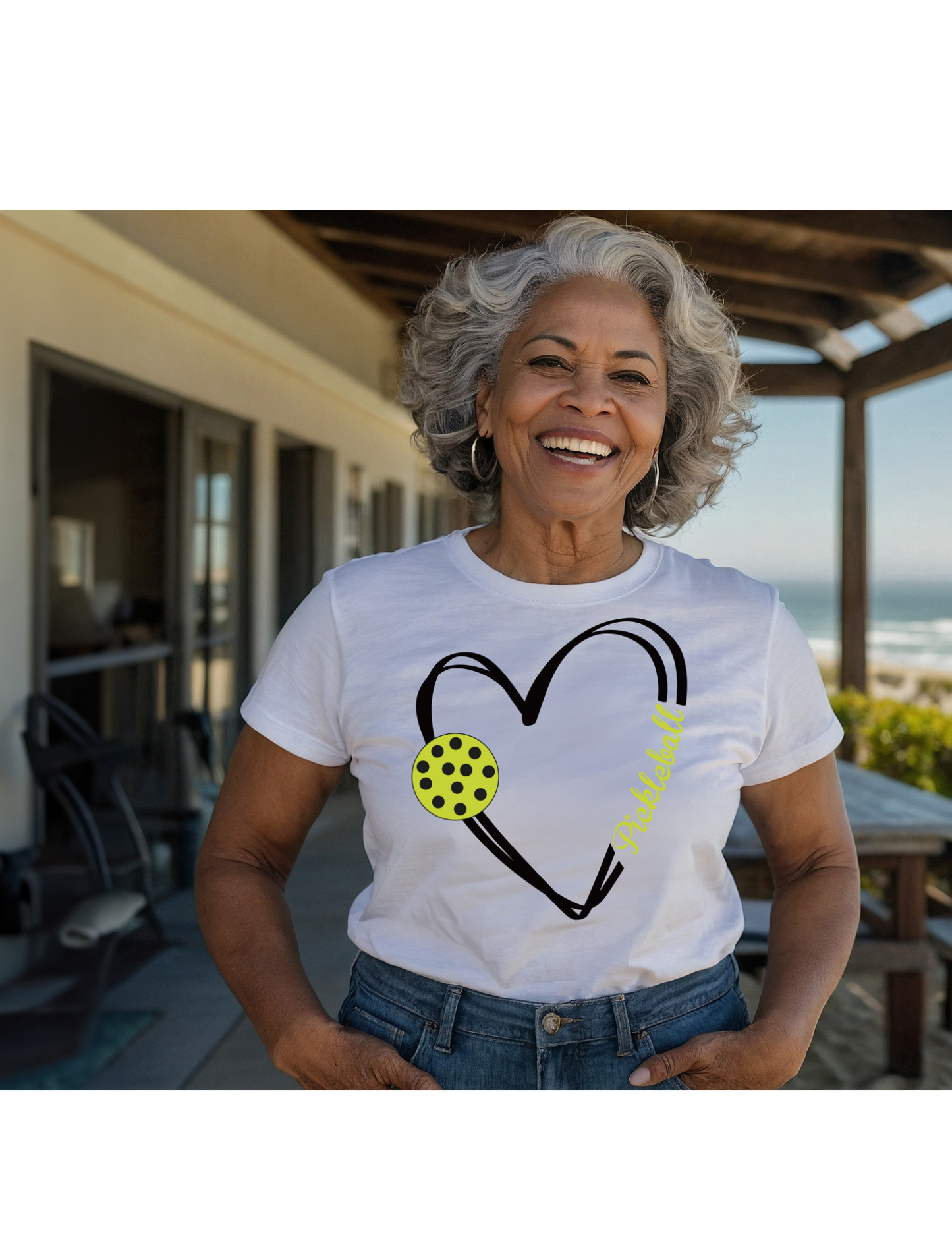 Love Pickle Ball Graphic T-Shirt
