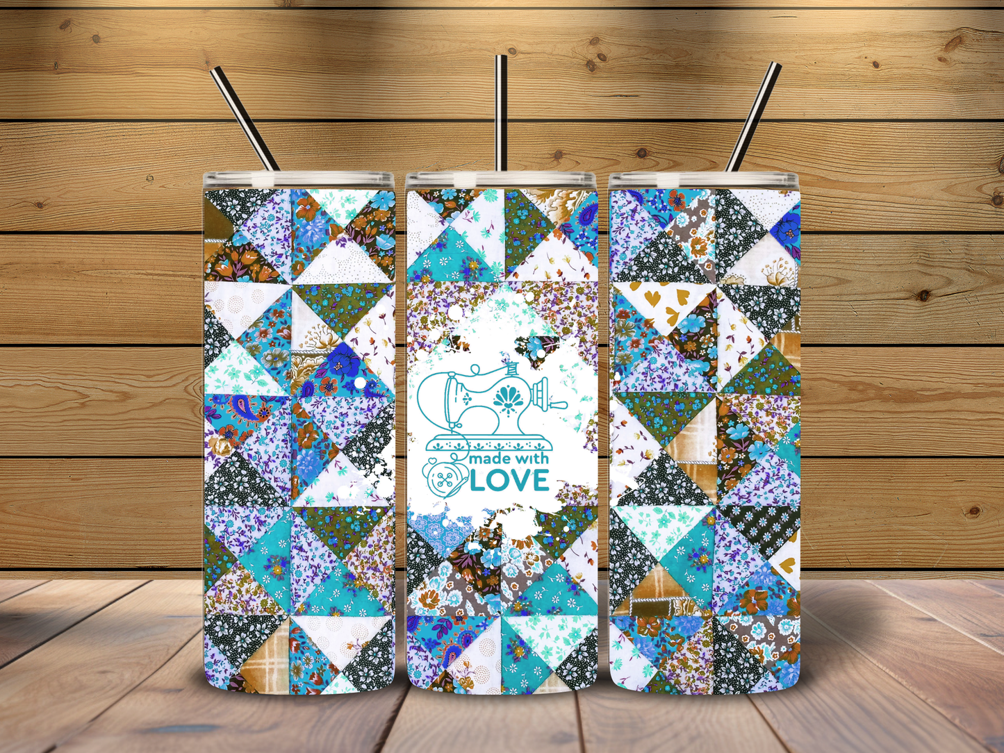 Made with Love Blue 20 oz Tumbler