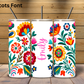 Mexican Embroidery 20 oz Tumbler