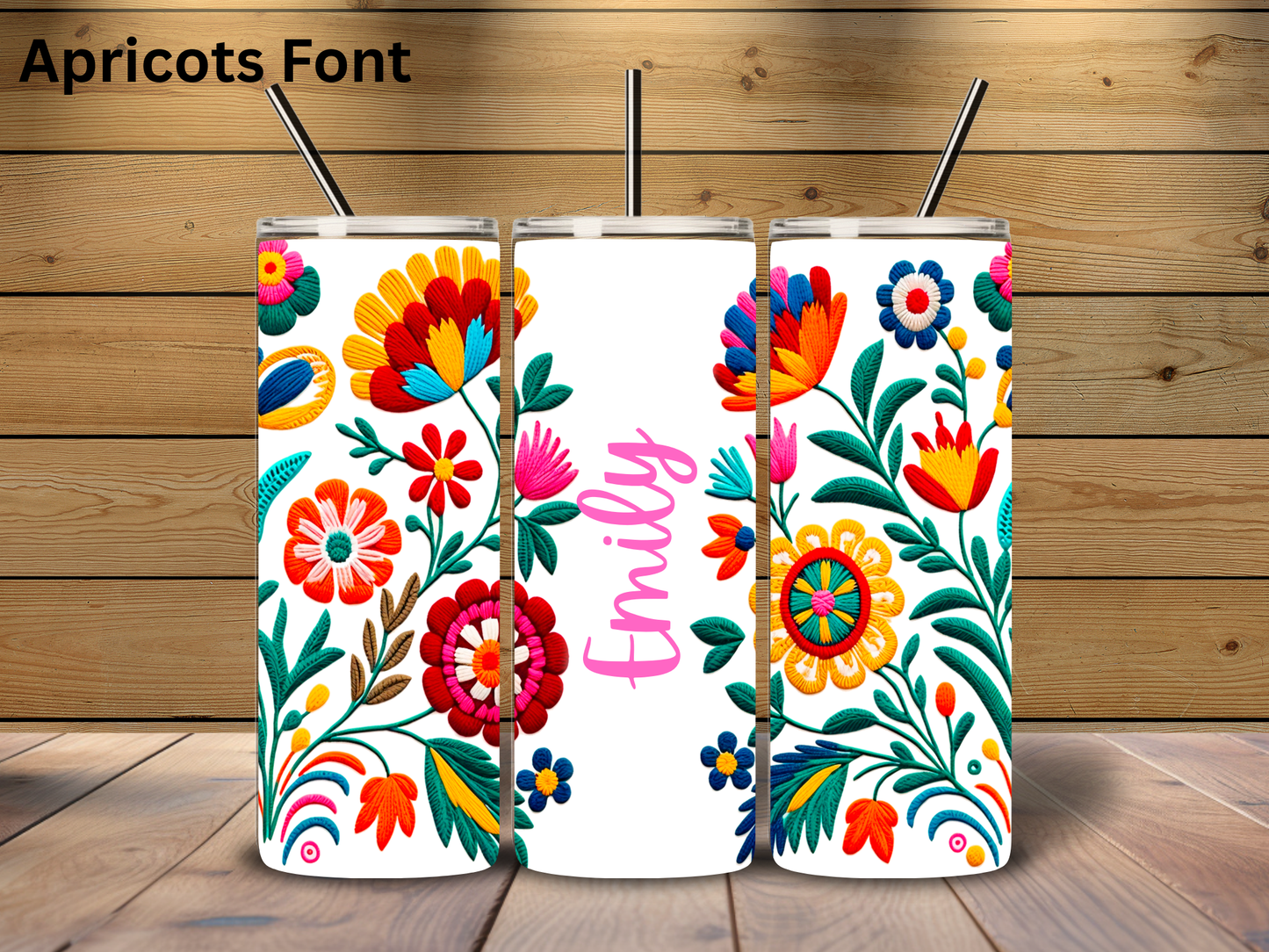 Mexican Embroidery 20 oz Tumbler
