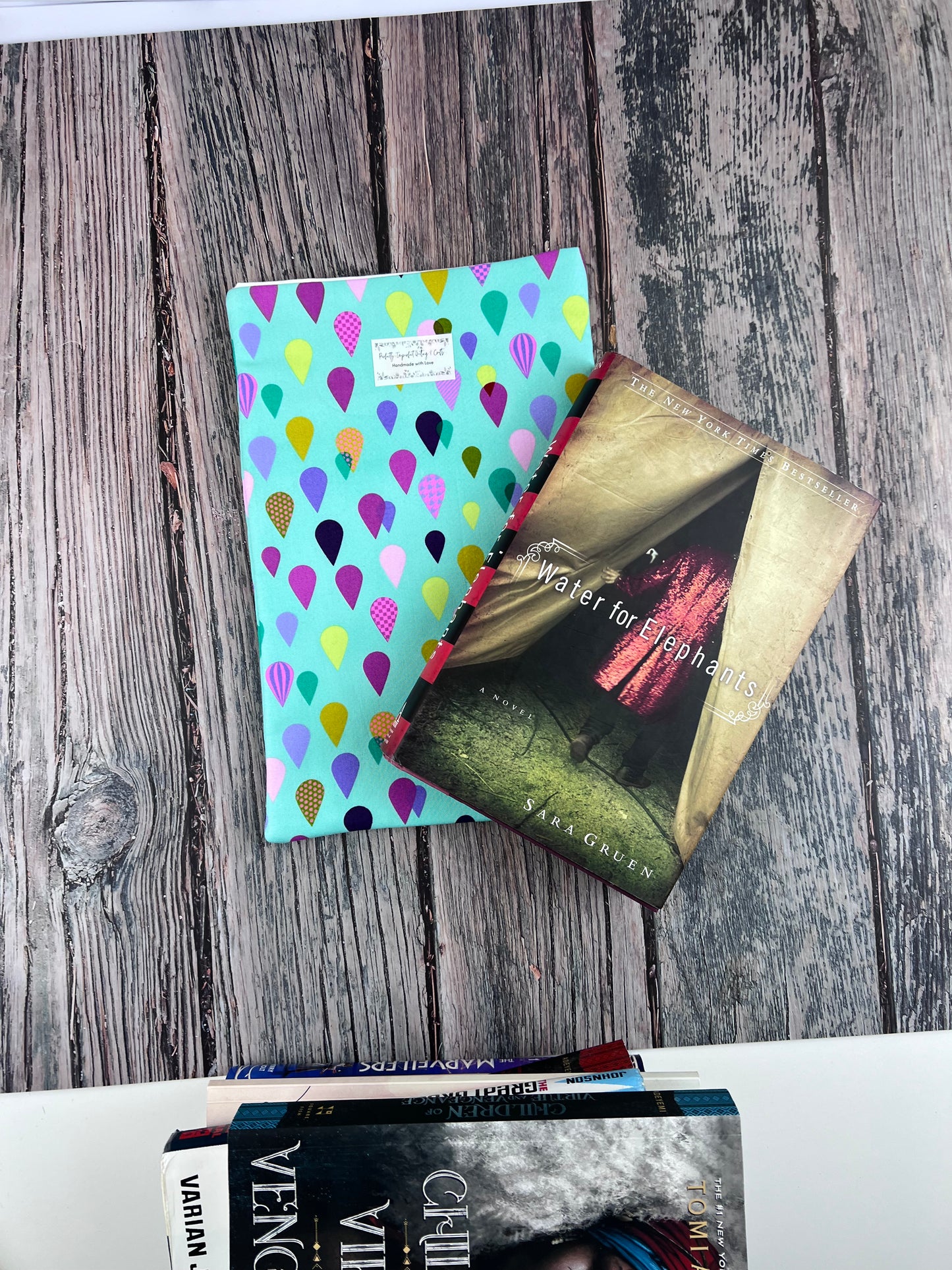 Neon Raindrops Bold Book Sleeve