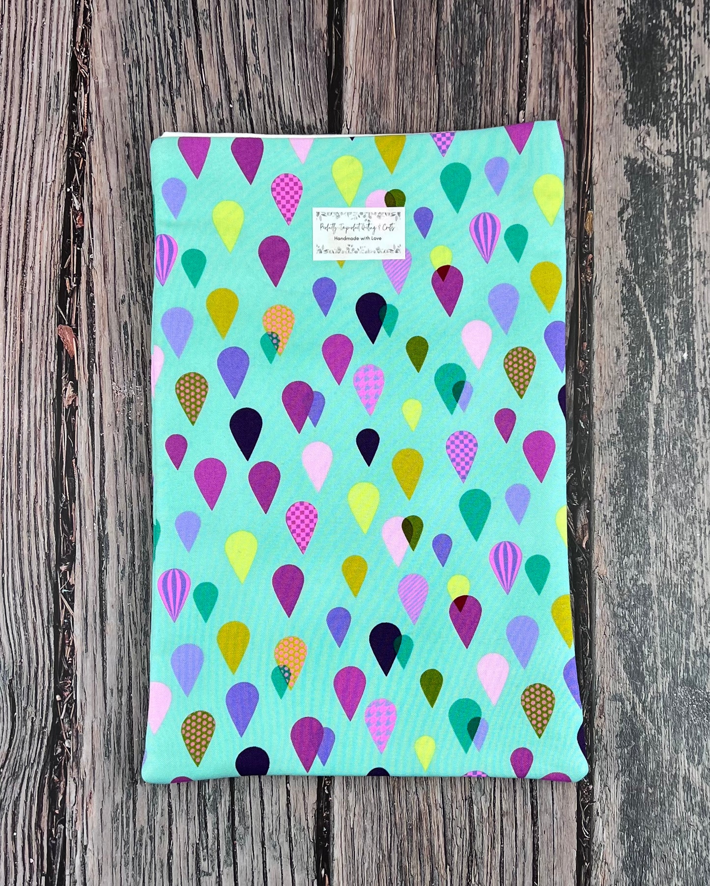 Neon Raindrops Bold Book Sleeve