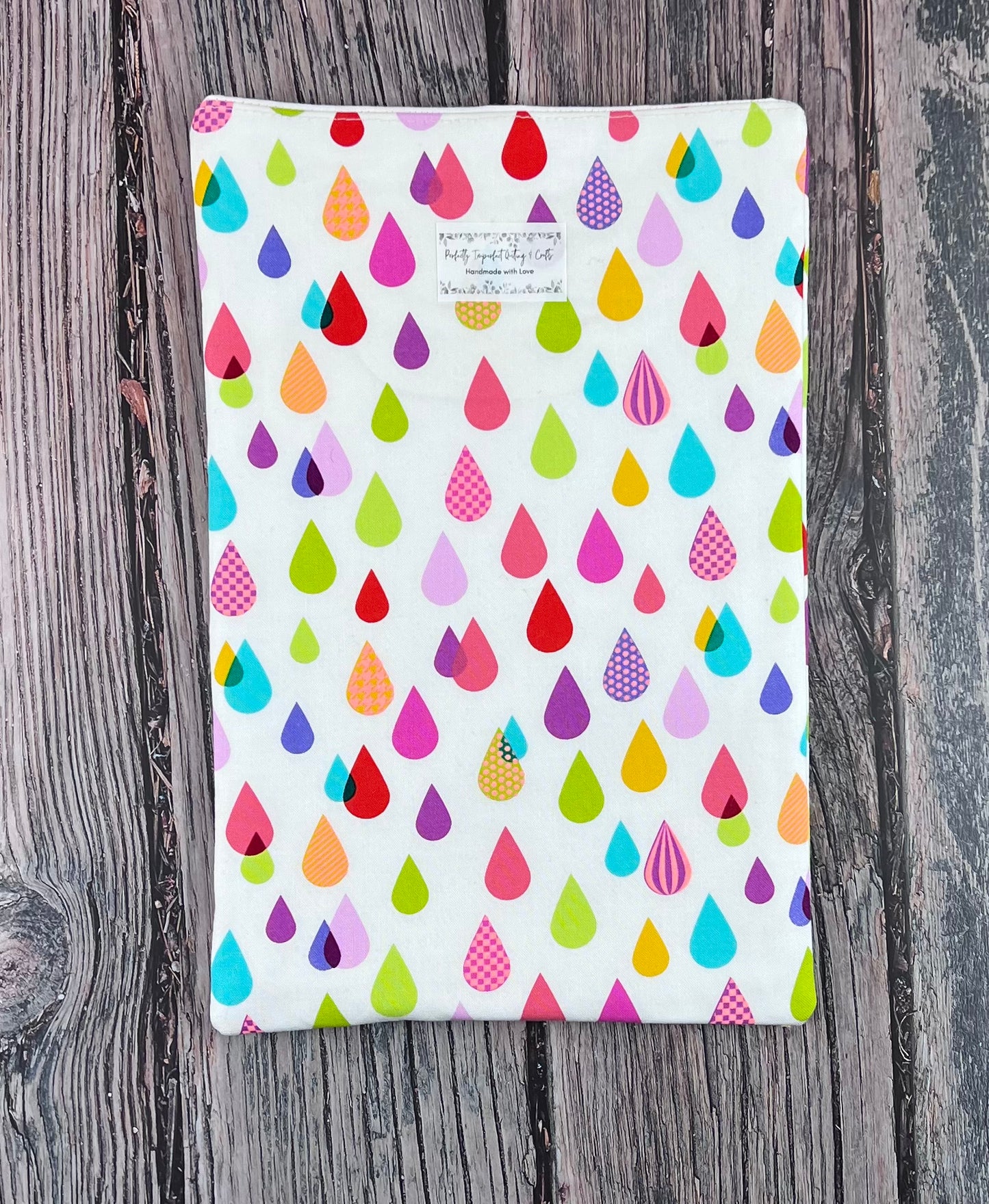 Neon Raindrops Book Sleeve