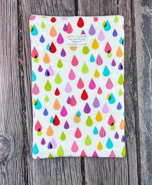 Neon Raindrops Book Sleeve
