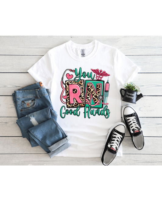 Nurse Good Hands Graphic T