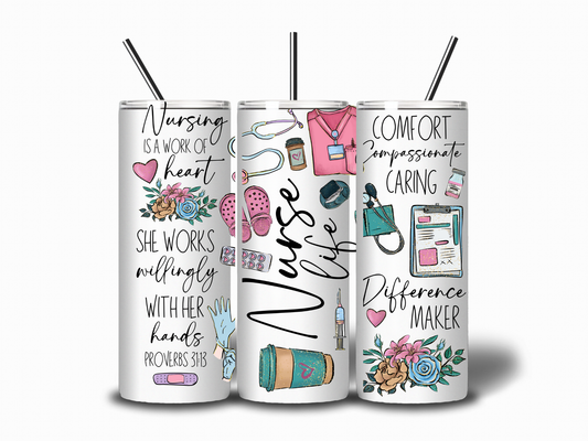 Nurse Life 20 oz Tumbler