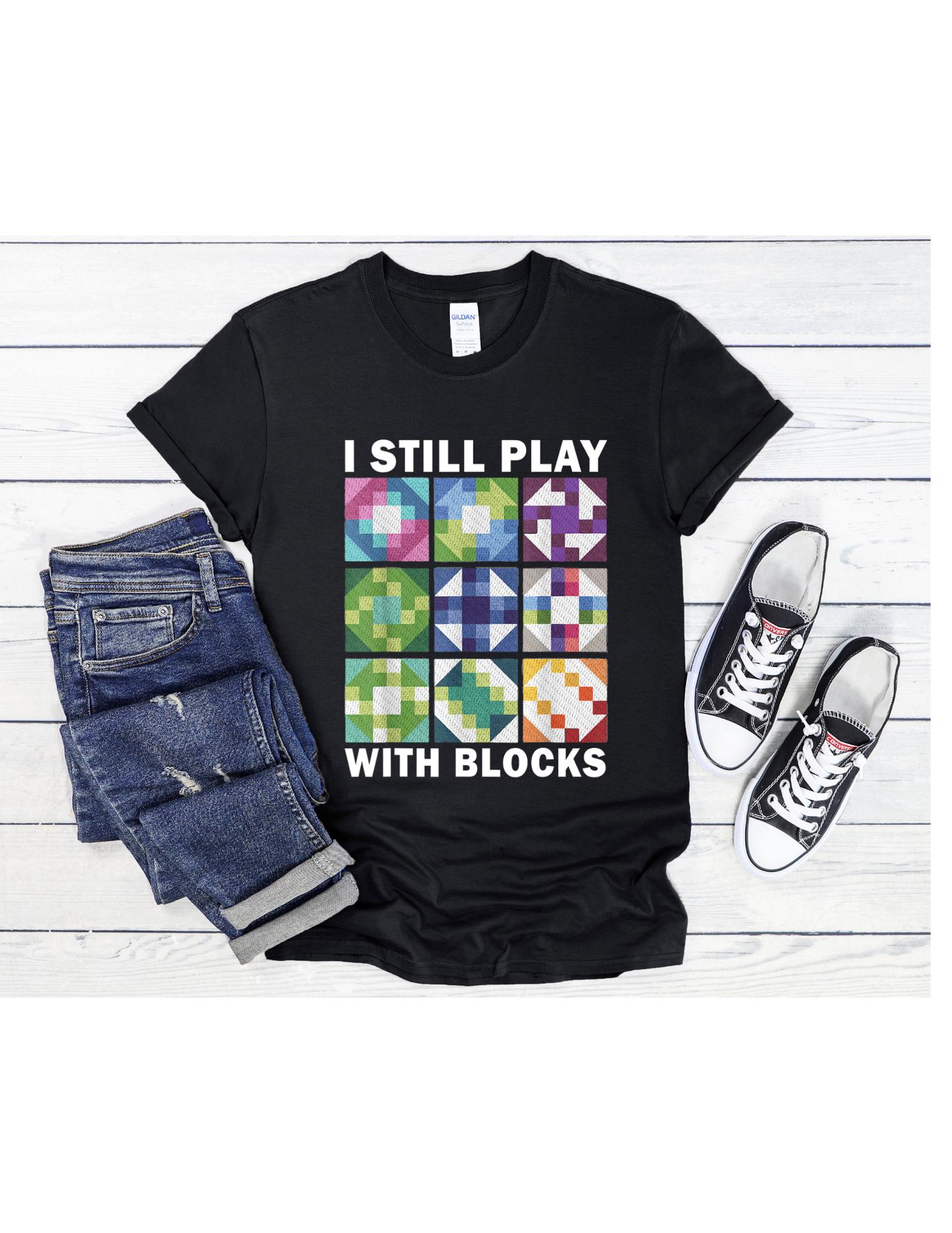 I Play with Blocks #5 Graphic T