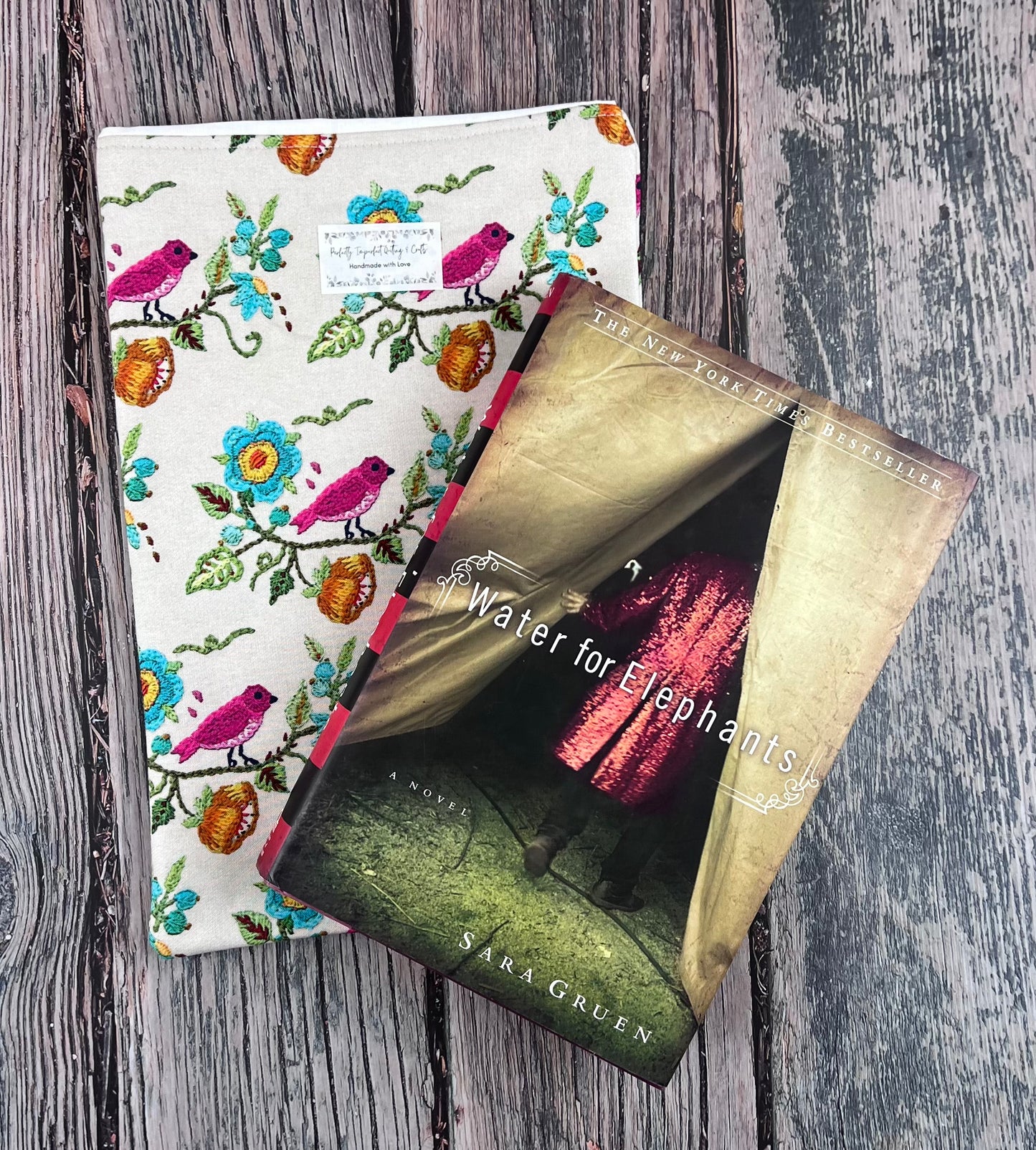 Pretty Pink Bird Book Sleeve