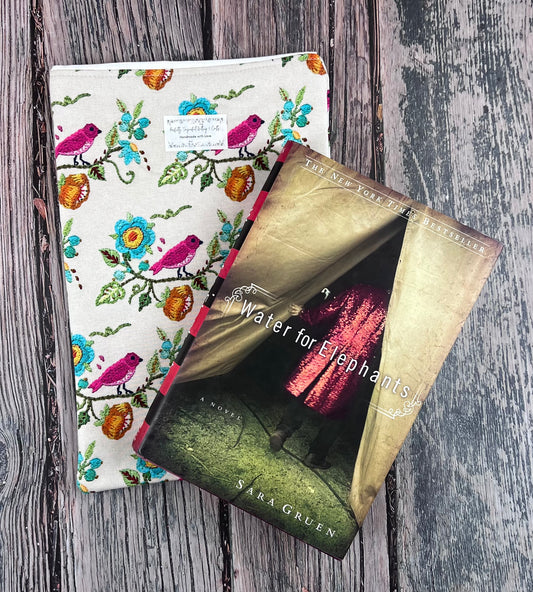 Pretty Pink Bird Book Sleeve