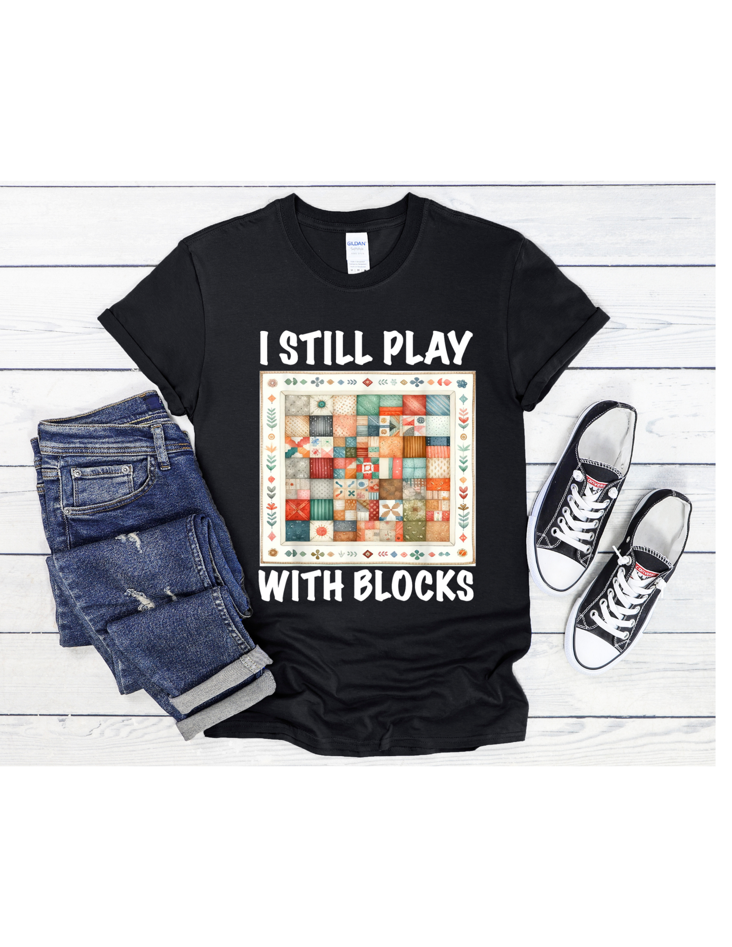 I Play with Blocks #3 Graphic T