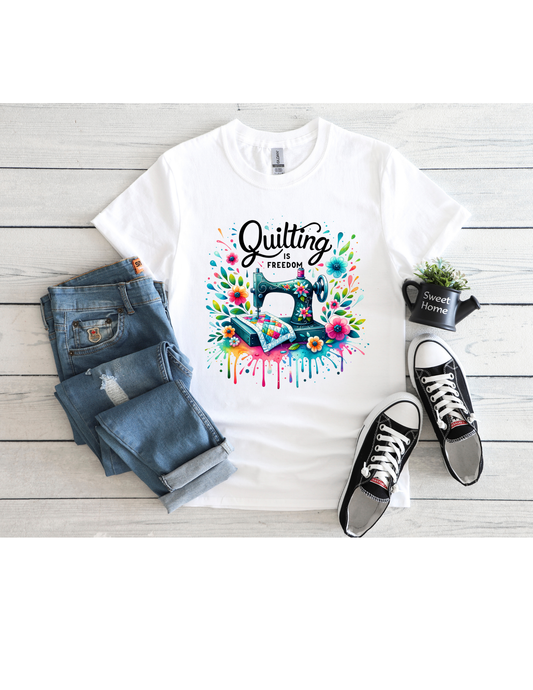 Quilting is Freedom Graphic T