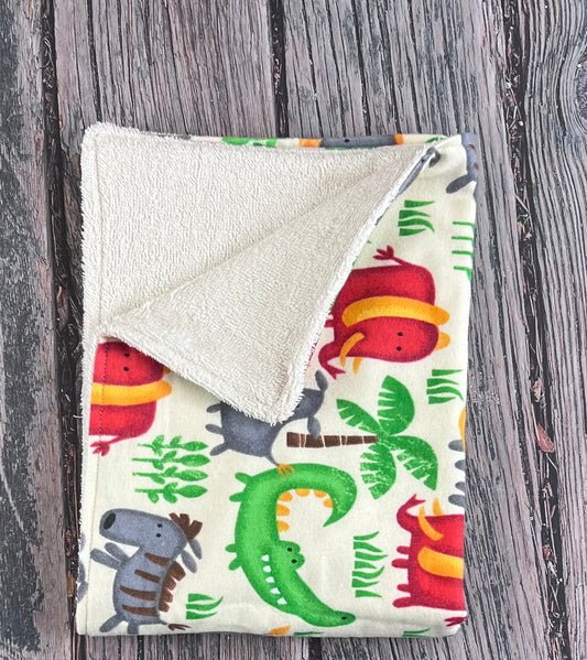 Red Ellie Burping Cloth