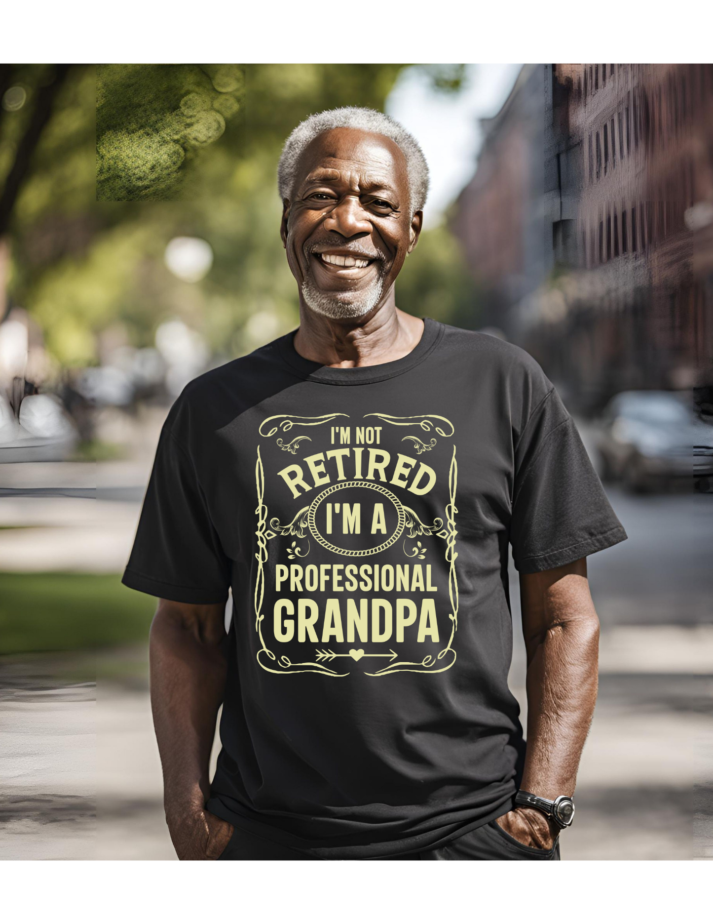 Retired Grandpa Graphic T-Adult