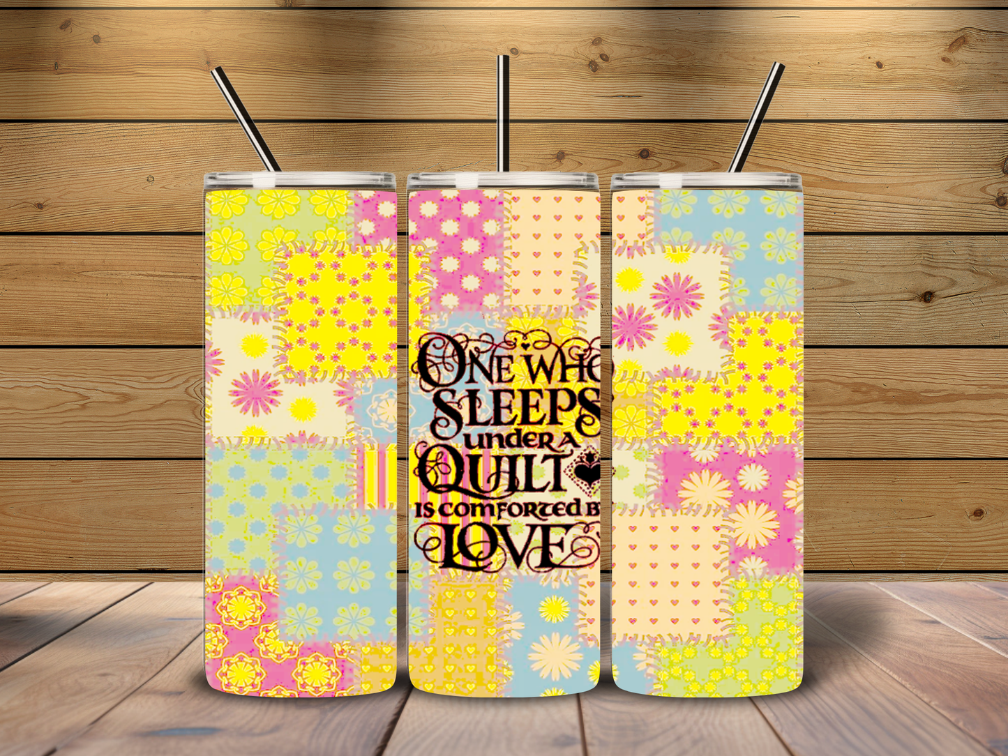 Sleeps Under A Quilt 20 oz Tumbler