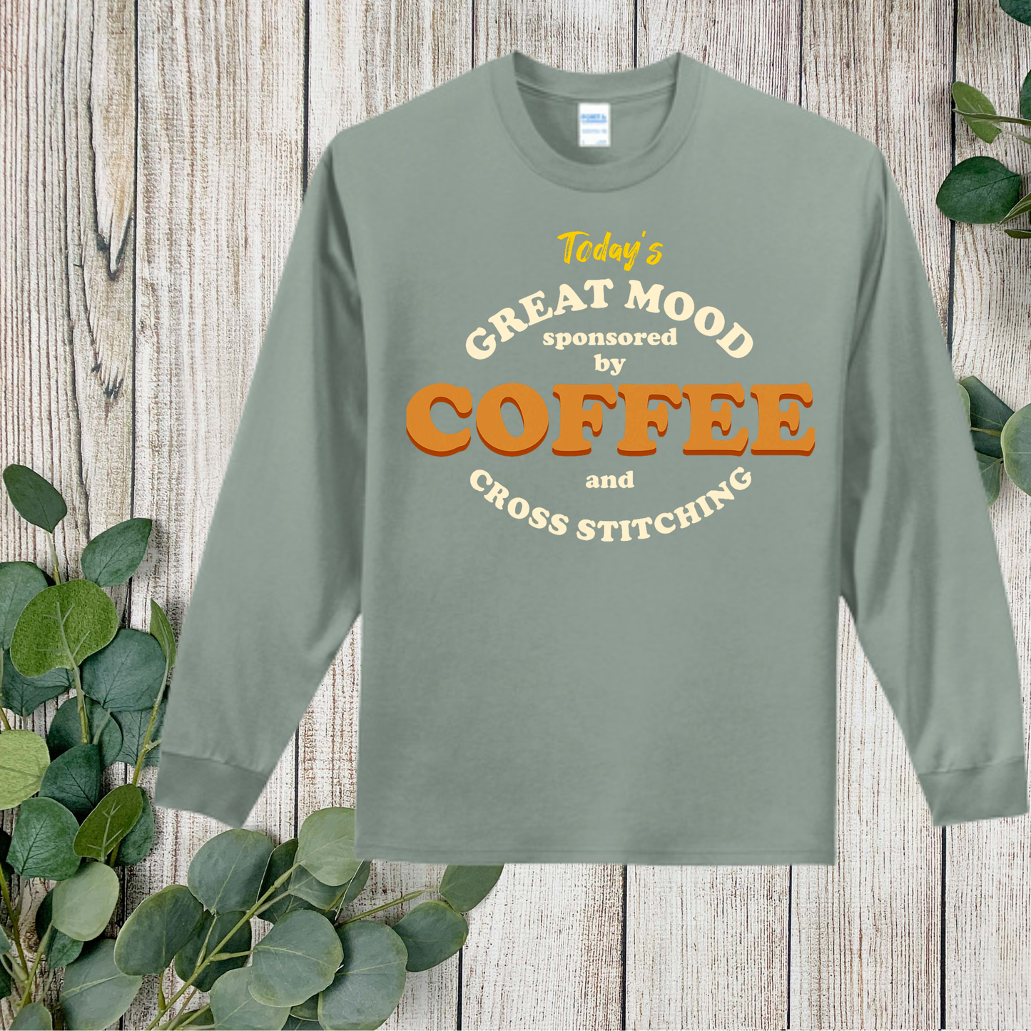 Great Mood....COFFEE and Cross Stitch